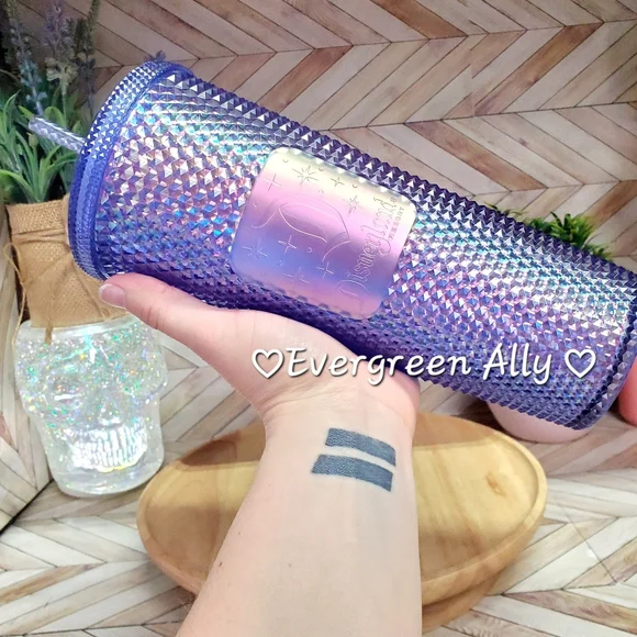 Starbucks Disneyland Resort Purple Iridescent Studded Tumbler Venti 24 oz - Picture 2 of 10